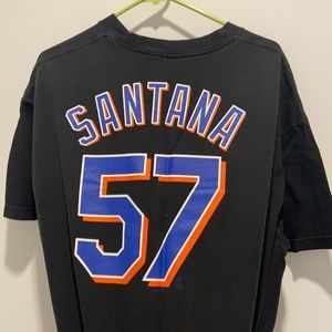 Johan Santana #57 NY Mets player t shirt